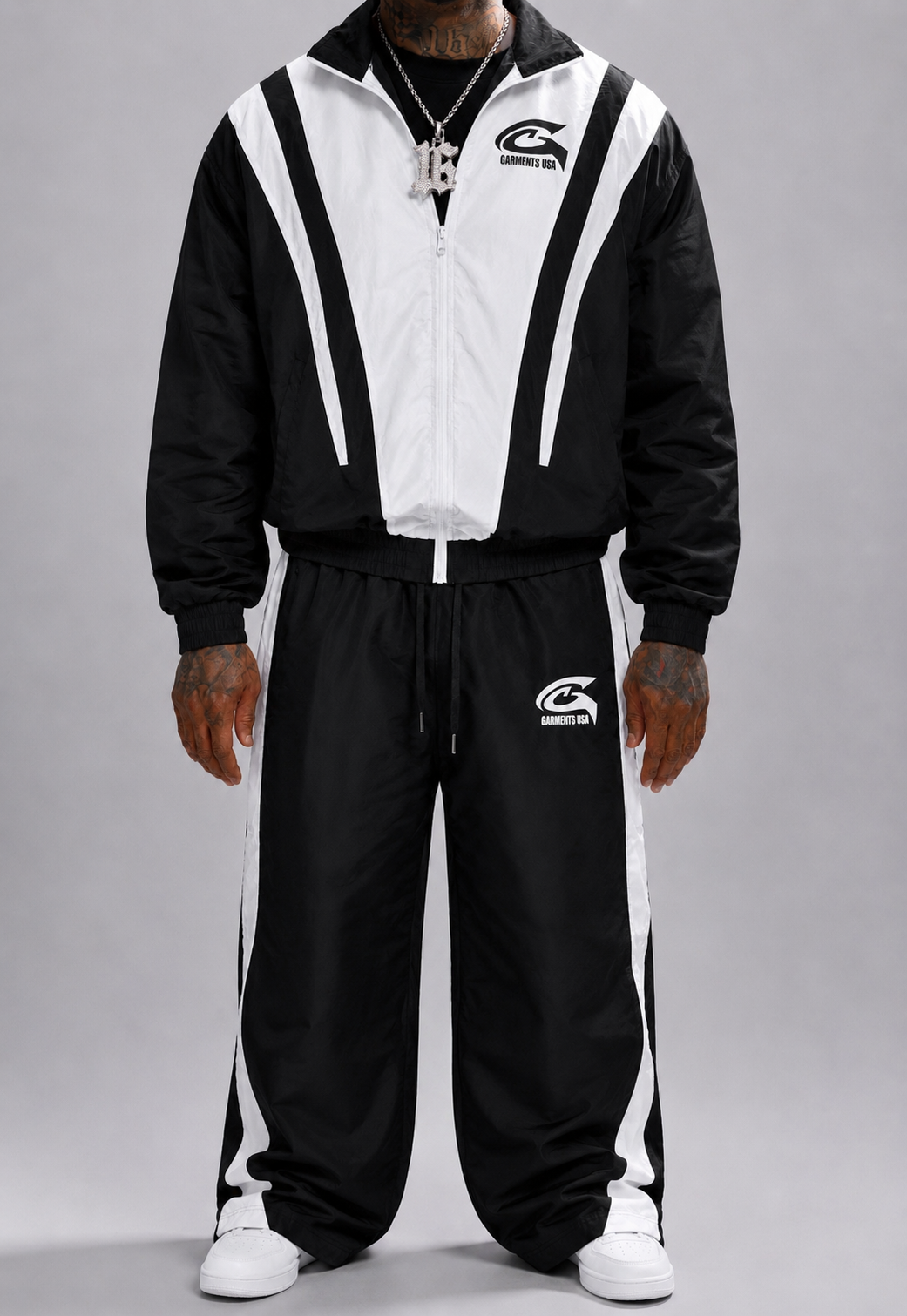 White / Black GRTMS Tracksuits
